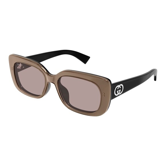 NWT Gucci GG1979SK-004 Brown Black 55mm Sunglasses